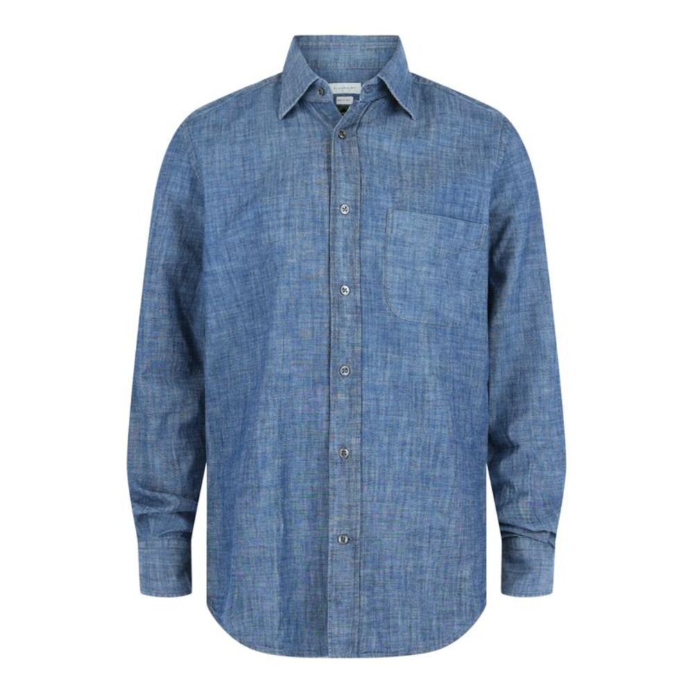 Slowear Glanshirt Collared Button-up Shirt Blue Mens